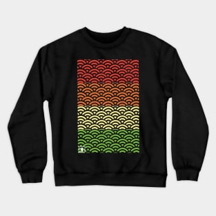 Retro Japanese Clouds Pattern RE:COLOR 08 Crewneck Sweatshirt